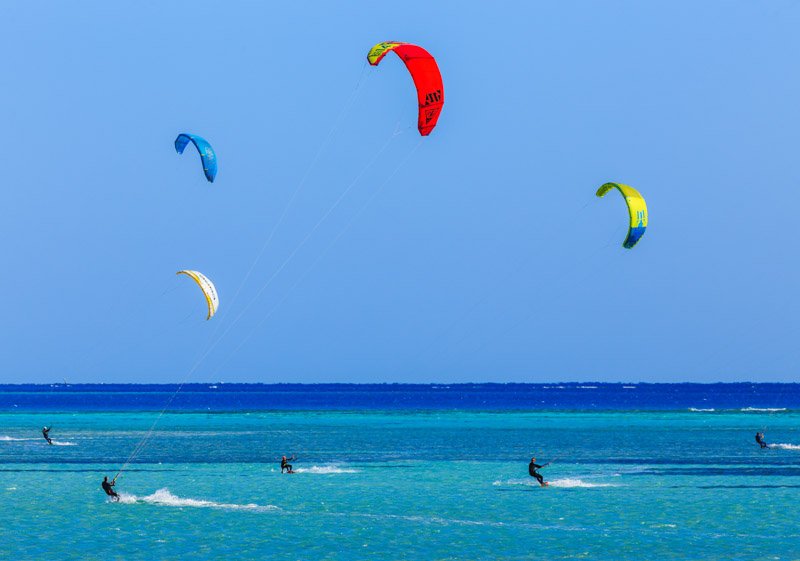Kite Surfing in Hurghada - red sea coastline